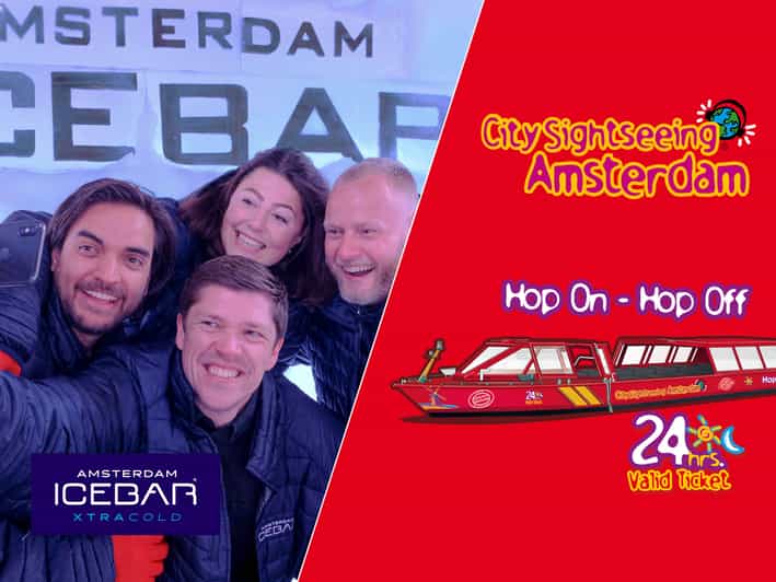 Amsterdam: 24-Hour Hop-On Hop-Off Boat and XtraCold Icebar - Key takeaways before you go