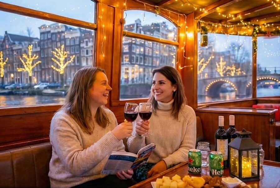 Amsterdam: 90 min Cruise with Local Guide & Unlimited Drinks - Eco-Friendly Canal Cruising on a Small Open Boat