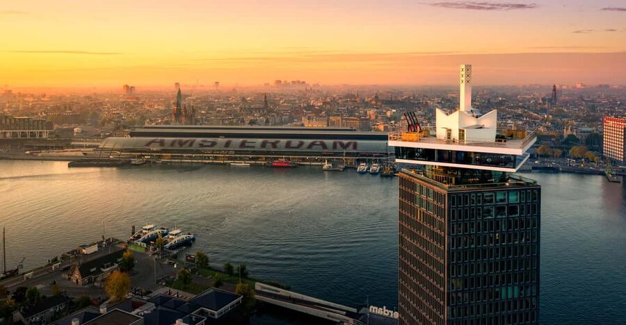 Amsterdam: A'DAM Lookout Entry Ticket with Burger - Getting to the A’DAM Tower: fast from Amsterdam Central