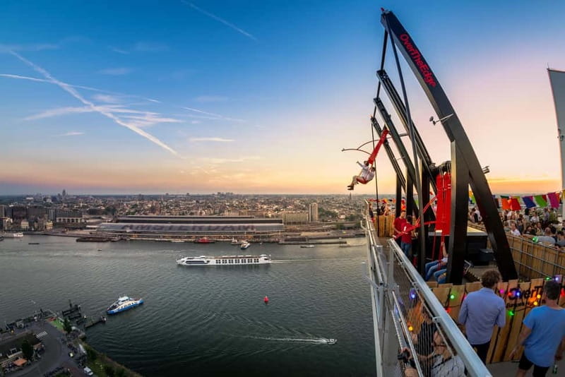 Amsterdam: A'DAM Lookout with Revolving Restaurant Moon - The included audio tour and interactive exhibition, what to listen for