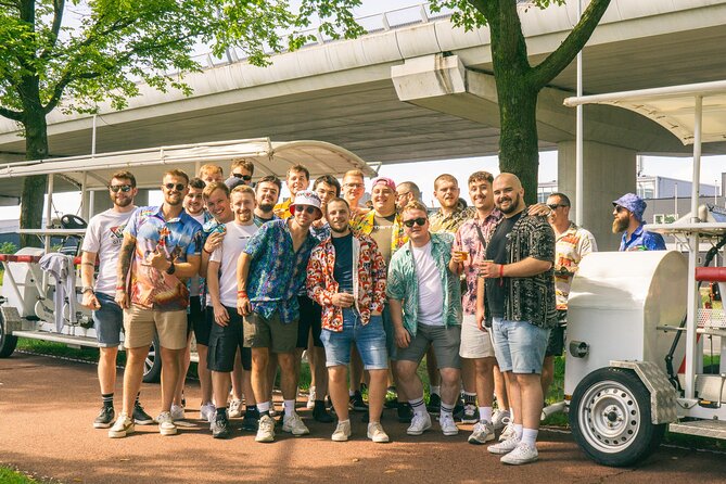 Amsterdam Beer Bike Blast Private Tour - With Beer On Tap - Drinks, games, and the guide factor (Vedant gets named)