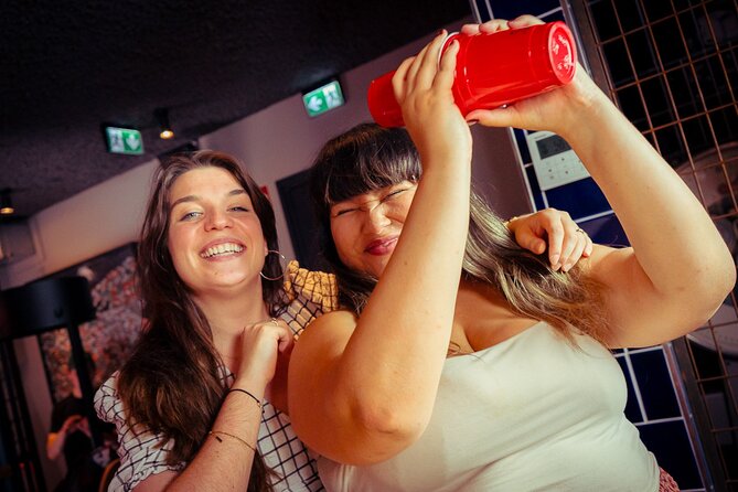 Amsterdam Beer Olympics - At least four drinking games, designed to keep the group engaged