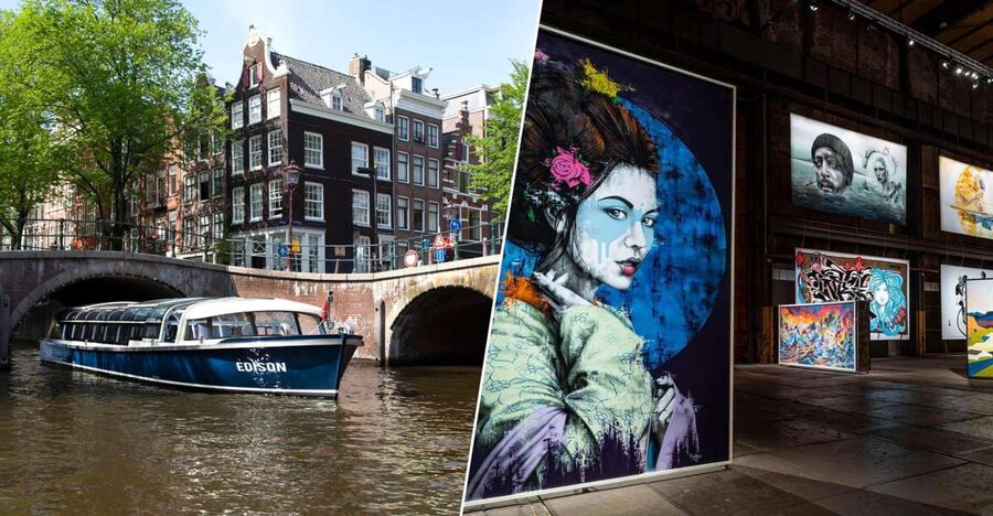 Amsterdam: City Canal Cruise & Straat Museum - Inside Straat Museum: 160+ Works, 150+ Artists, and Real Context