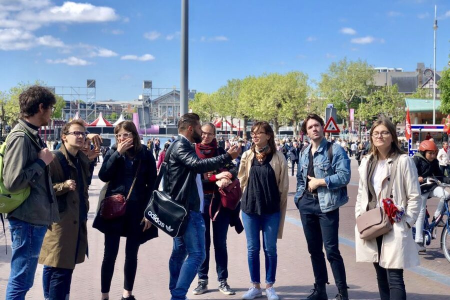 Amsterdam City Center Guided Walking Tour - 12 guests 2,5h - Starting by St Nicholas Church, and getting your bearings fast