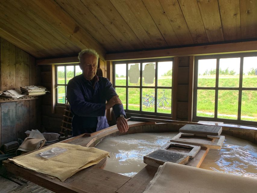 Amsterdam: Countryside Bike Tour and Zaanse Schans Windmills - The bike route: working mills, sawmill stop, and a paper mill story