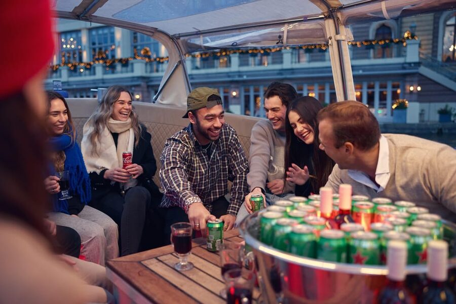 Amsterdam: Covered Canal Booze Cruise with Unlimited Drinks - Unlimited drinks option: beer, wine, and soda with real refills