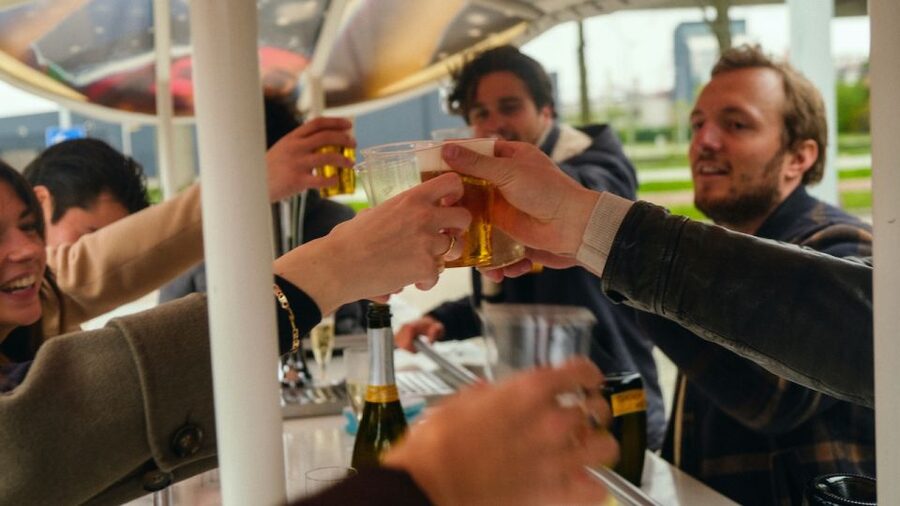 Amsterdam: Dutch Beer Bike Blast Tour with Onboard Bar - Coffeeshop Sloterdijk: a short 10-minute break on the schedule