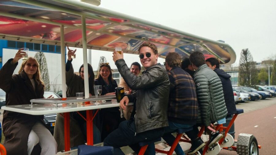 Amsterdam: Dutch Beer Bike Blast Tour with Onboard Bar - The beer bike bar setup: 20 liters on the bike, no extra stops needed