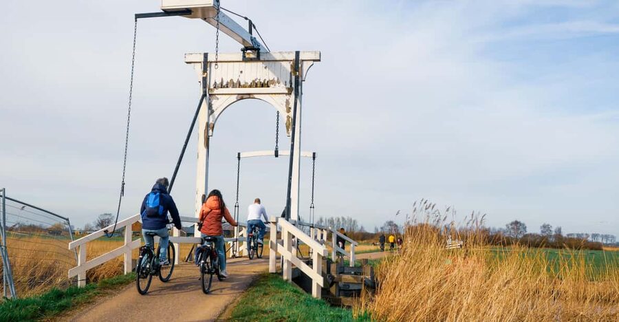 Amsterdam: Dutch Countryside E-Bike with Cheese & Clogs - The ferry across the IJ: the quick reset your brain needs