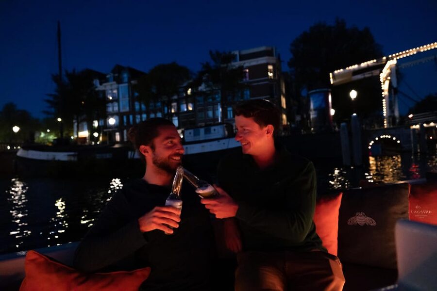 Amsterdam: Evening Canal Cruise with (Open) Bar on Board - Guide Energy and Small-Group Attention, From Ed to Sylvie