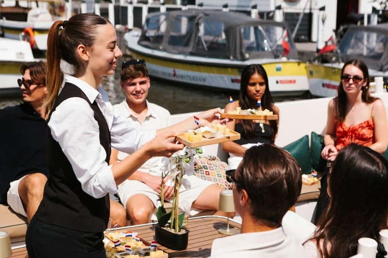 Amsterdam Evening (Sunset) Canal Cruise w/ optional drinks - A One-Hour Sunset Cruise on Electric Eco Boats