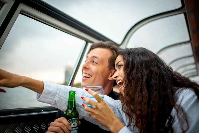 Amsterdam Guided Cruise with New York Pizza, Drinks and Ice Cream - Drinks included: Heineken, wine, soft drinks, and the practical age rules