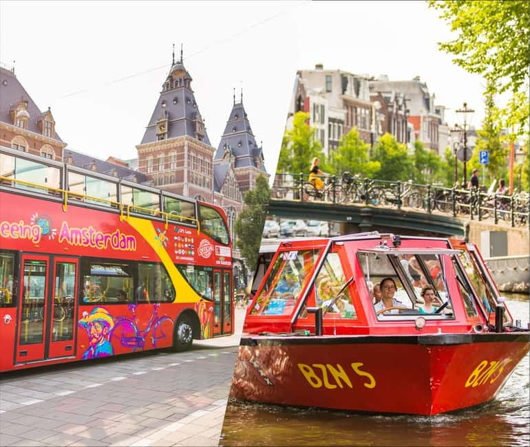 Amsterdam: Hop-On Hop-Off Bus and Boat options - The canal boat is not just “another ride”