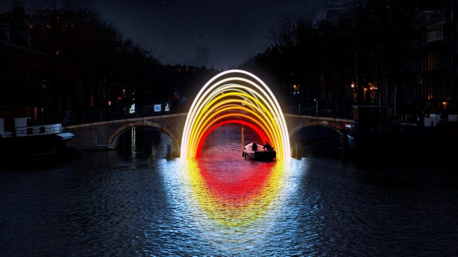 Amsterdam: Light Festival Canal Cruise w/Snack and Hot Drink - KINboat’s 75-minute timing: long enough, short enough