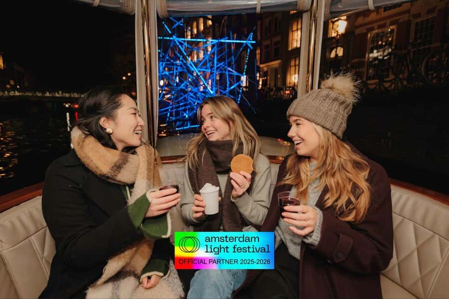 Amsterdam: Light Festival Heated Cruise + Hot Choco + Snack - Why a heated saloon cruise feels like the smartest light-festival plan