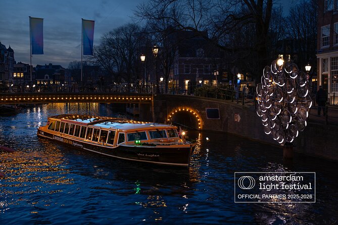 Amsterdam Light Festival Tour in German | Including Drinks - Stop-by-stop: what you will notice along the route