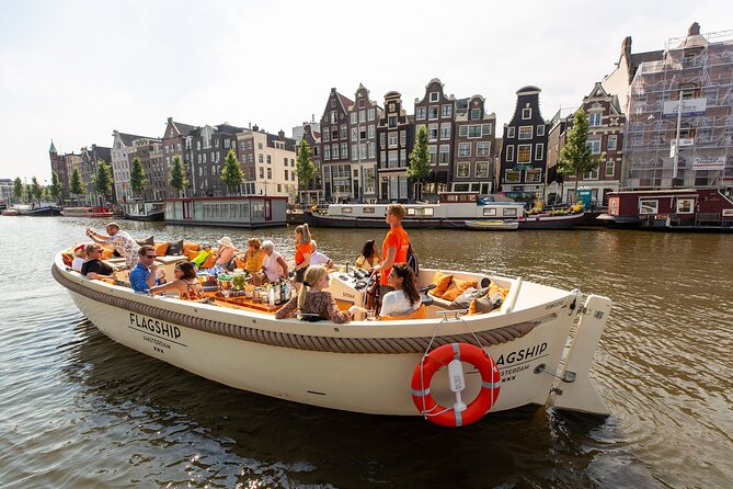Amsterdam Luxury Canal Cruise + Unlimited Drinks & Bites option - From Prinsengracht to Spiegelgracht, Rijksmuseum views, and the flower market glide