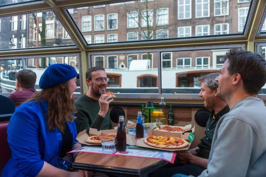 Amsterdam: Original Pizza Dinner Cruise + Unlimited Drinks - The Cruise Route: What You’ll See Between the Sights
