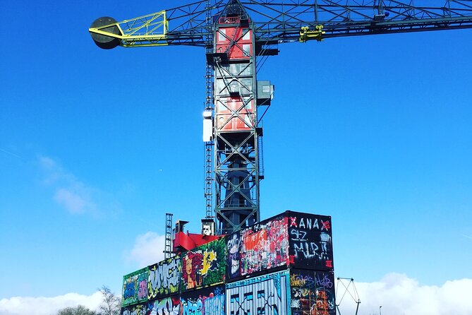 Amsterdam's Hidden Gems and Street Art Bike Tour - Pontsteiger and the ferry ride to Houthavens