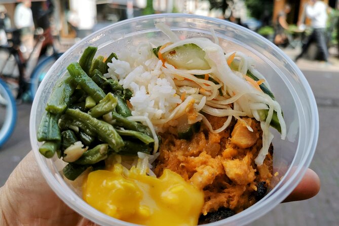 Amsterdam Self-Guided Food Tour in De Pijp Neighbourhood - Sample Menu You Can Plan Around (Including Vegetarian Options)