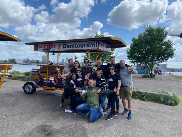 Amsterdam: Shared Party Bike Tour with Beer - Key highlights before you book
