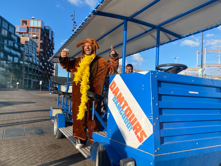 Amsterdam: Shared Party Bike Tour with Beer - Peddle, Then Hand Off the Work