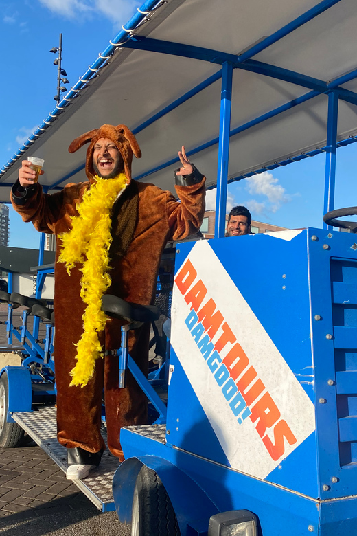 Amsterdam: Shared Party Bike Tour with Beer - Meet BOB: The Conscious Sober Driver Concept
