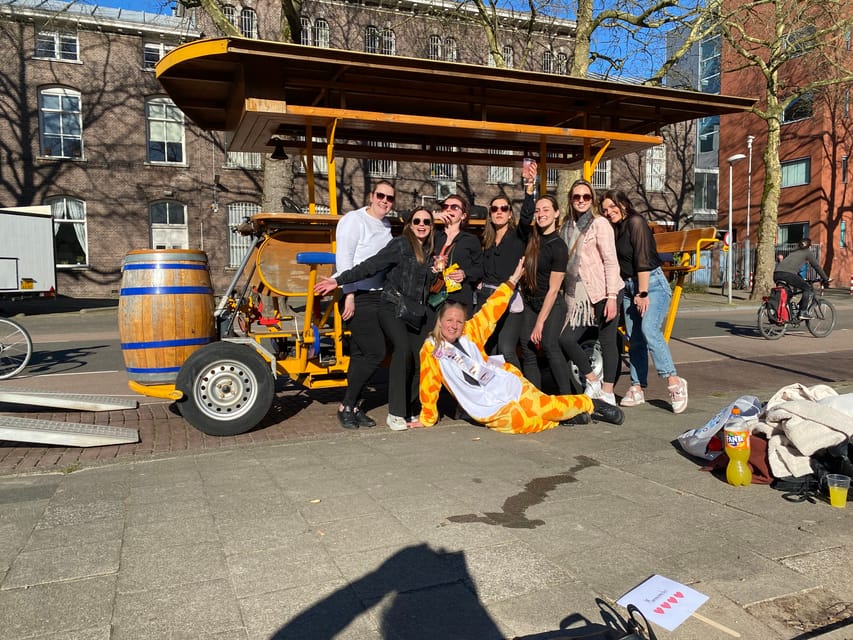Amsterdam: Shared Party Bike Tour with Beer - Your 85 Minutes on the Shared Pedalpub