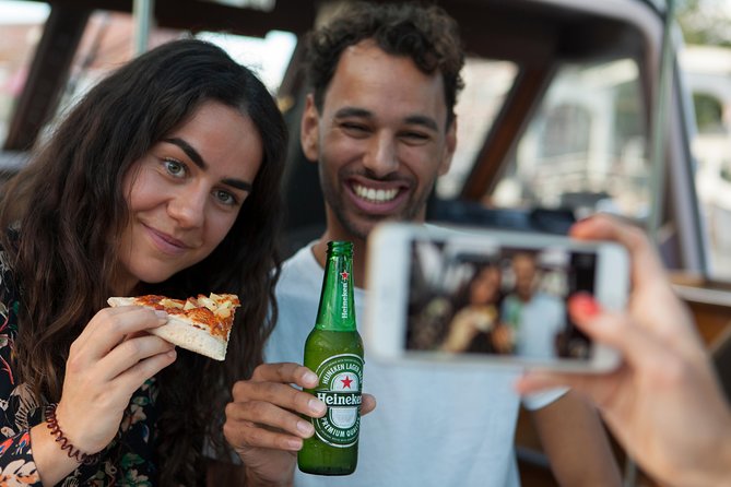 Amsterdam The Original Pizza Cruise with Unlimited Drinks - A 5:45 pm canal cruise that starts at StrommaDamrak