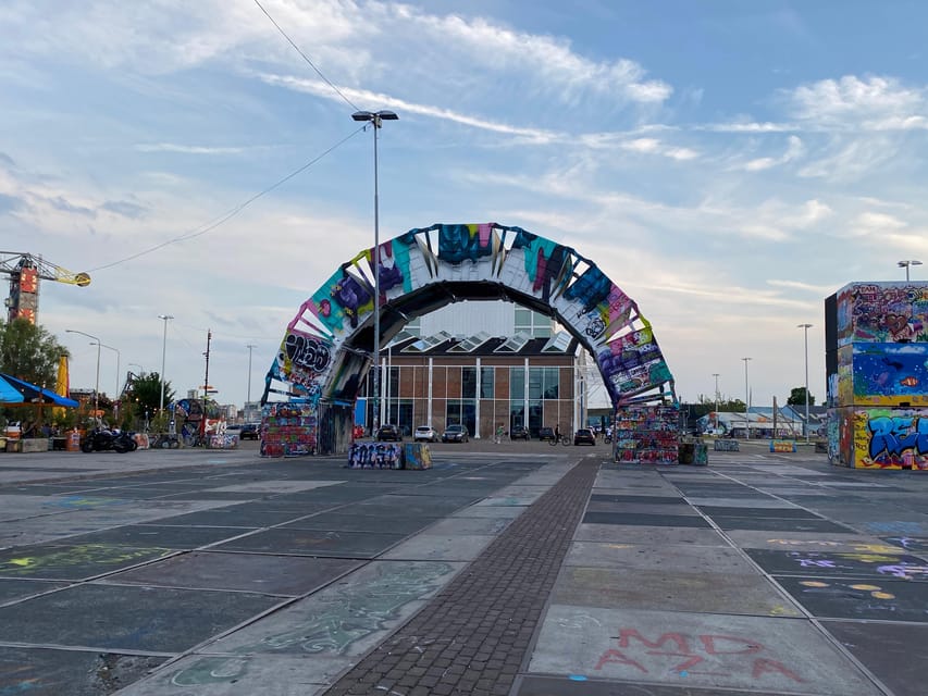 Amsterdam: Urban Bike Tour, Graffiti Art & Magnet Fishing - NDSM Workshop: Cranes, Slipways, and Making Your Own Graffiti