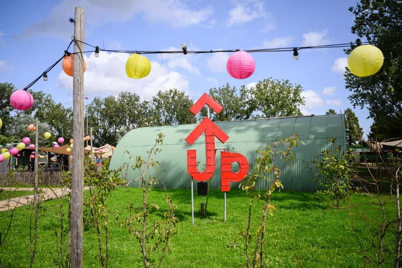 Axe Throwing in Amsterdam: Unleash Your Inner Warrior - Axe Throwing at UP Events, the Amsterdam West Outdoor Setup