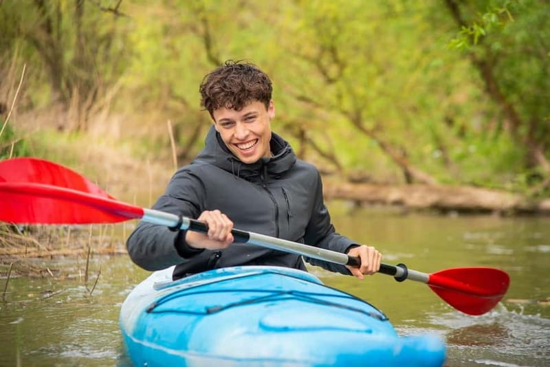 Biesbosch: Kayak Rental with Route Map and Life Jacket - Staying safe and keeping gear dry with a waterproof barrel