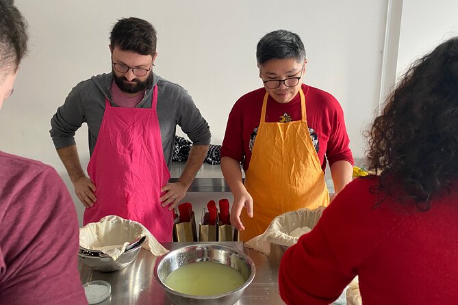 Cheese making workshop next to De Hallen, heart of Amsterdam - Price and value in Amsterdam: $144.49 for two fresh cheeses