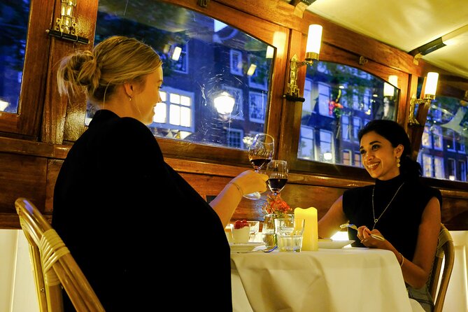 Dinner Canal Cruise Amsterdam: 3-Course Dinner Included - The vibe: elegant dinner, small boat, and real city views