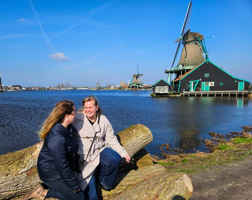 From Brussels: Keukenhof & Windmills Full-Day Guided Tour - Keukenhof Gardens, guided start plus serious wandering time