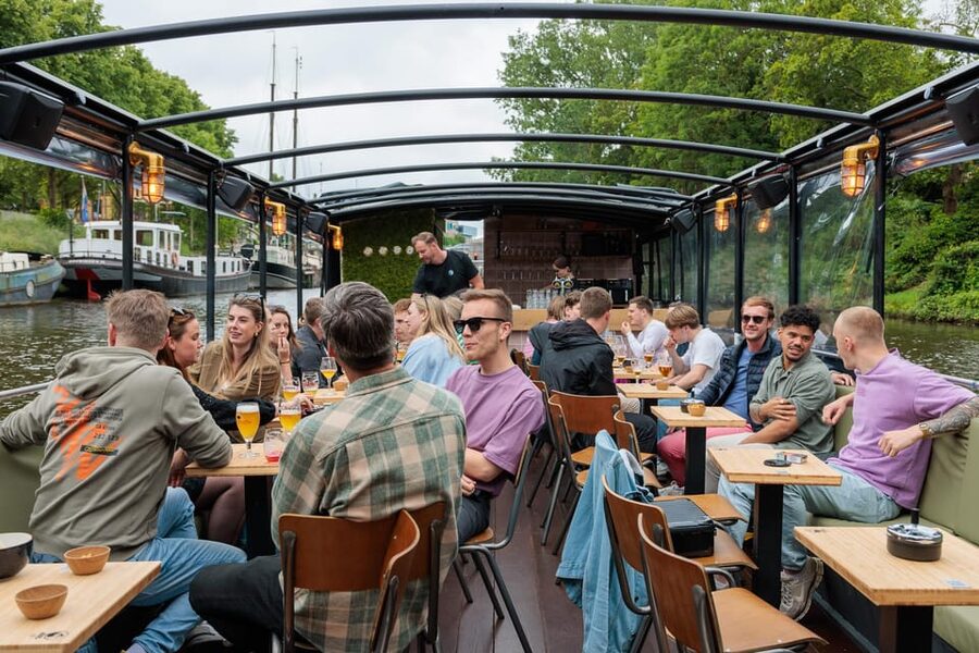 Groningen: Terrace Boat Experience with a Cozy Bar - Key things to know before you go