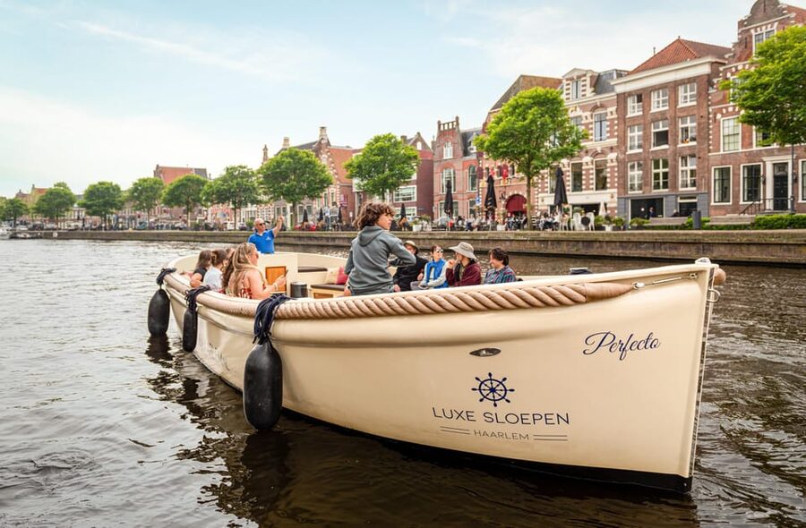 Haarlem: Guided Highlights Canal Cruise on Open Boat - Near Teylers Museum, you get the sense of Haarlem’s cultural pull