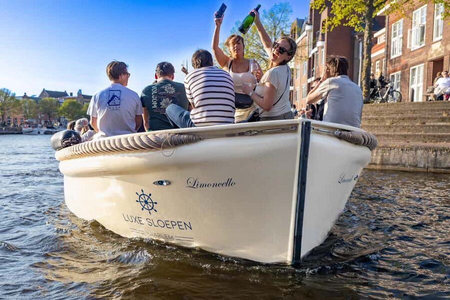 Haarlem: Unlimited Drinks City Cruise - The first leg: a quick look near the windmill