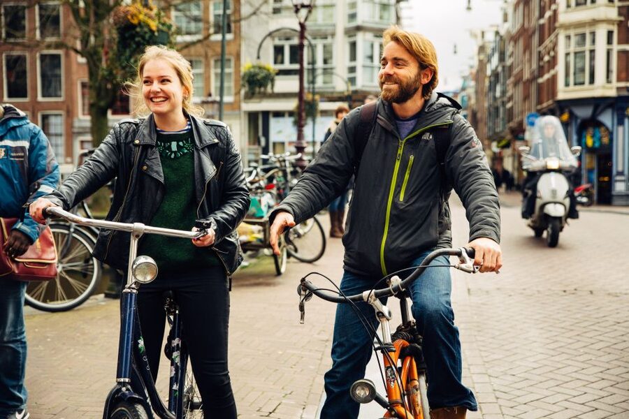 Private Amsterdam Bike Tour with a Local - Jordaan neighborhood and markets, plus Torensluis canal views