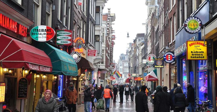 Private Amsterdam Walking Tour - Red Light District streets, coffee shops, and the narrowest lane