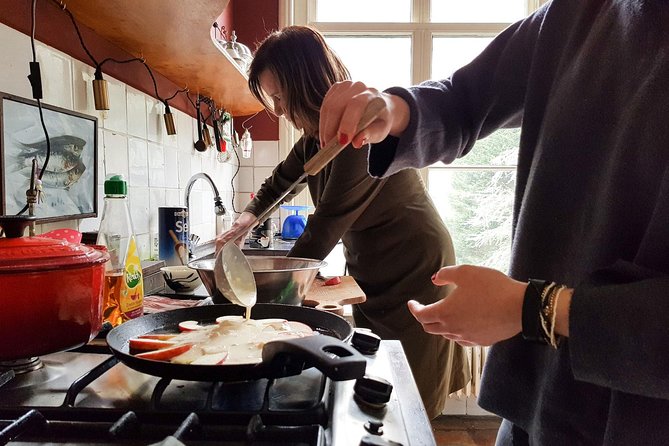 Private Dutch Pancake Cooking Class in an Amsterdam Canal Home - Savory pannenkoeken and pancetta style: thin, flip-able, and built around the pan