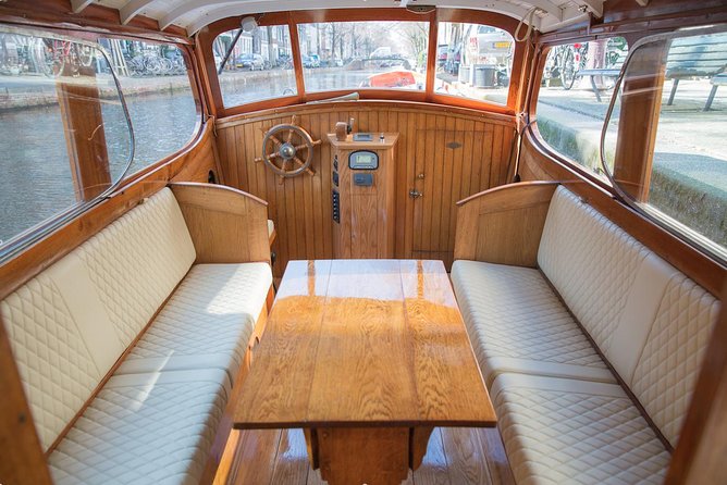 Private Guided Historic Amsterdam Canal Cruise in a Salon Boat - Boat comfort and the pace that makes small details easier to notice