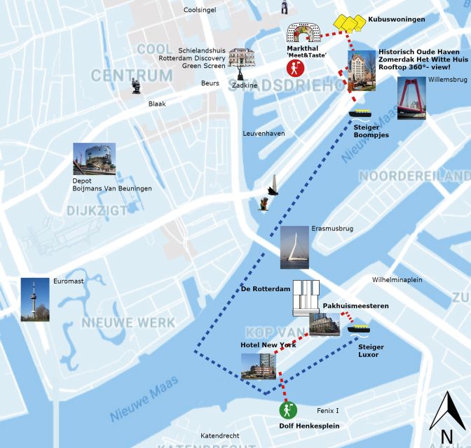 Rotterdam: De Rotterdam, Cube Houses, Watertaxi and Markthal - Meeting point: starting at Wilhelminaplein near Het Nieuwe Luxor