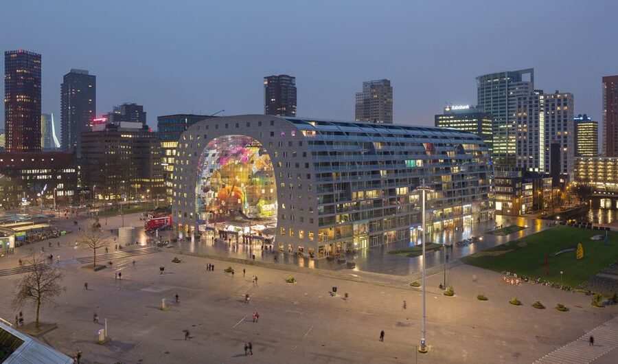 Rotterdam: Markthal Tour, Meet & Taste, and Het Witte Huis - Het Witte Huis rooftop: the 360-degree closer look