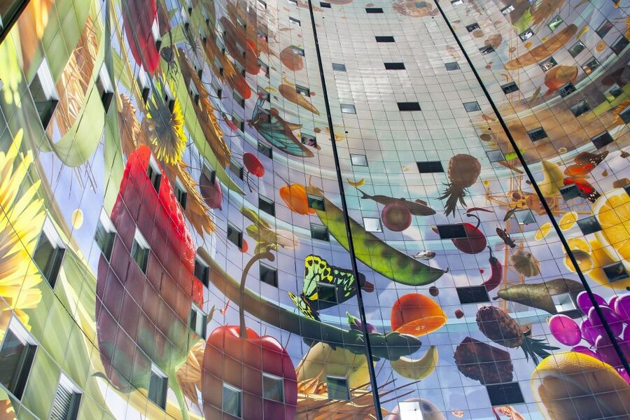 Rotterdam Walking Tour and Harbor Cruise - Markthal Rotterdam: A Covered Market That Combines Life and Design
