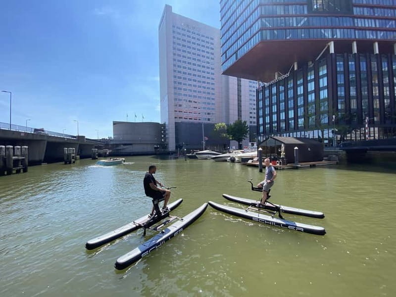 Schiller Water Bike Rental in Maritime District Rotterdam - Where you pick up your water bike at the De Coaster dock