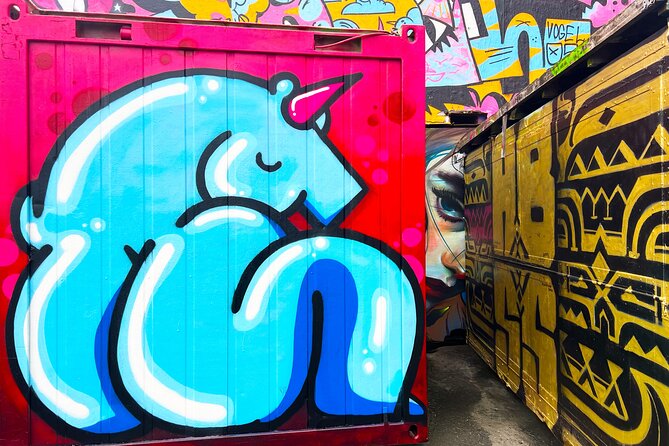 Street Art Walking Tour, private local Dutch guide - Red Light District art stop, canals, bronze, and hidden placements