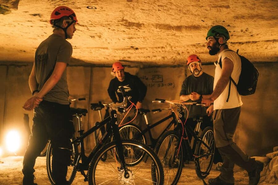 Valkenburg: Cave Biking Underground Bike Tour - From bike lights to low ceilings: what cave biking feels like